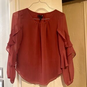 White House Black Market Coral Top